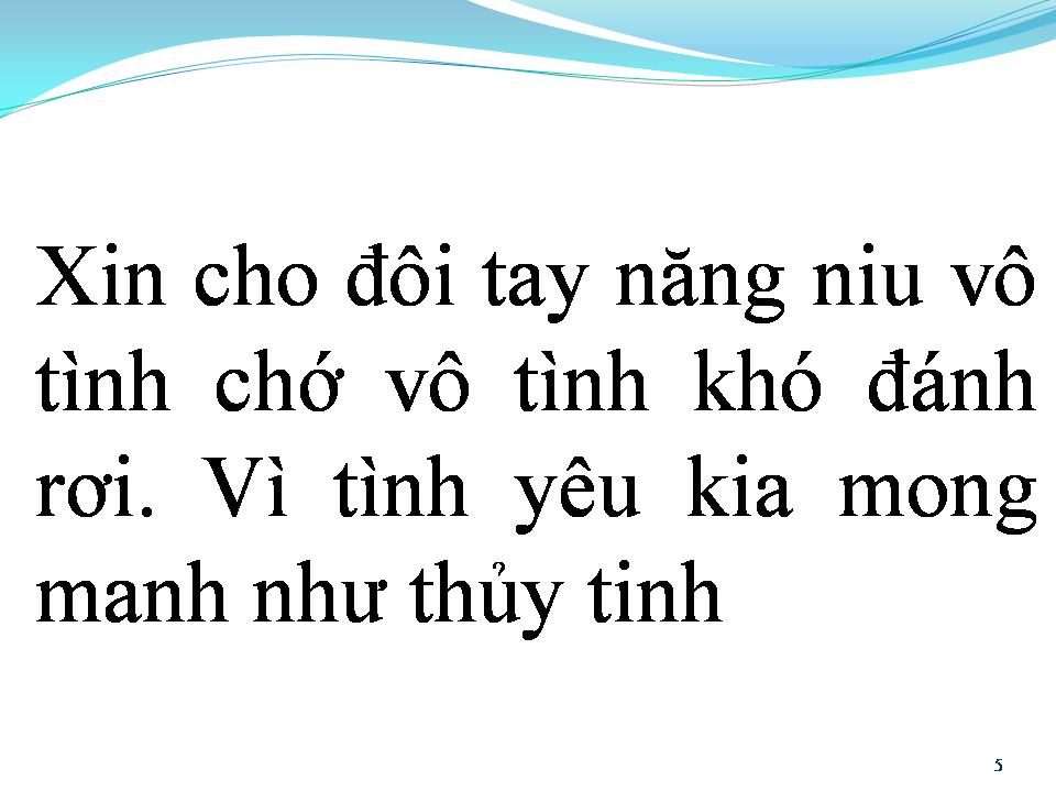 Lời bài hát BÔNG HỒNG THỦY TINH
