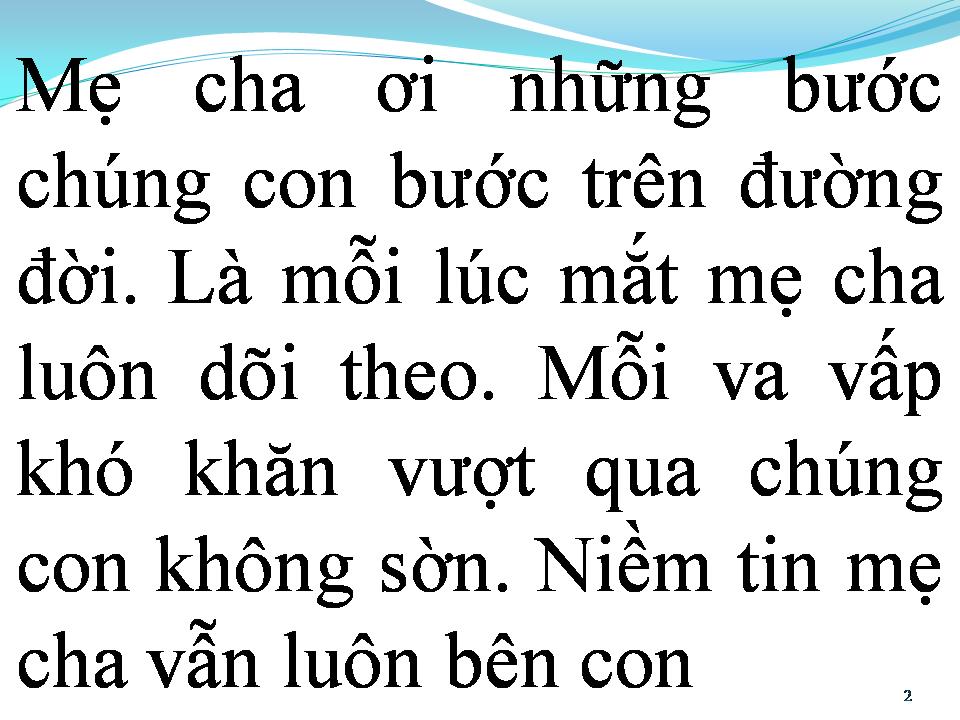 Lời bài hát BÓNG MÁT ĐỜI CON