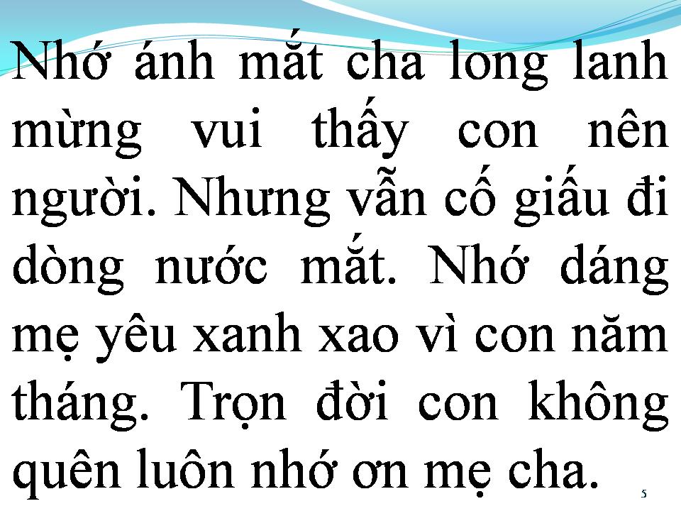 Lời bài hát BÓNG MÁT ĐỜI CON