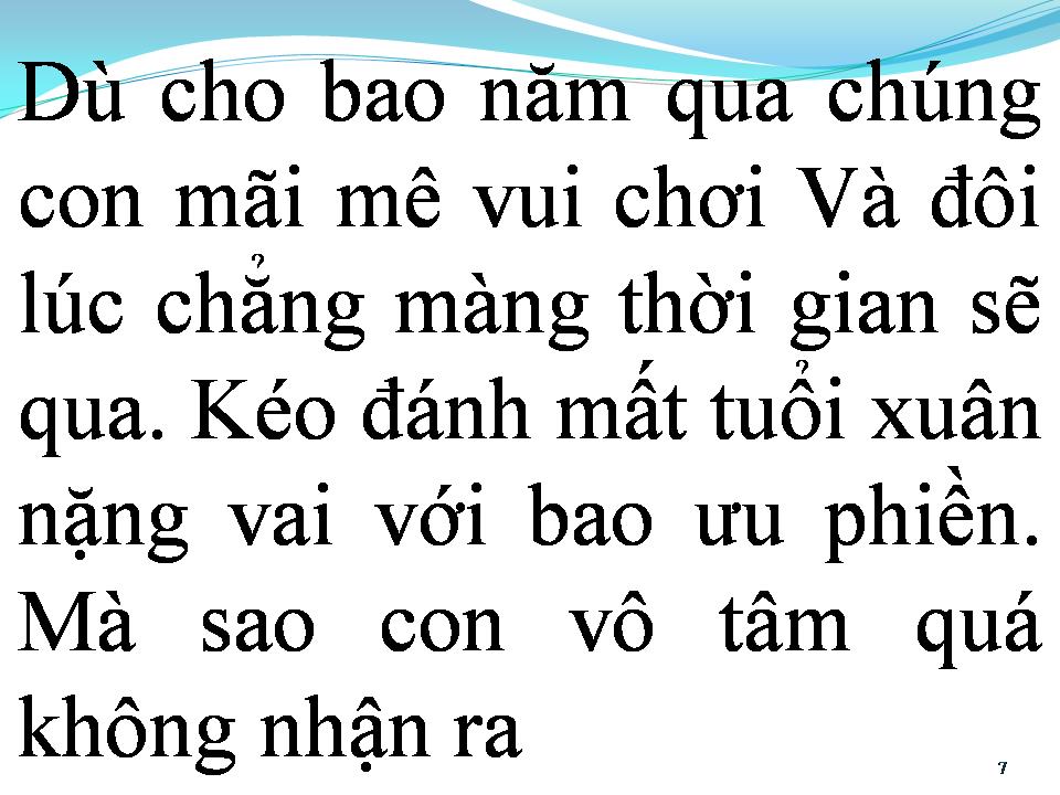 Lời bài hát BÓNG MÁT ĐỜI CON