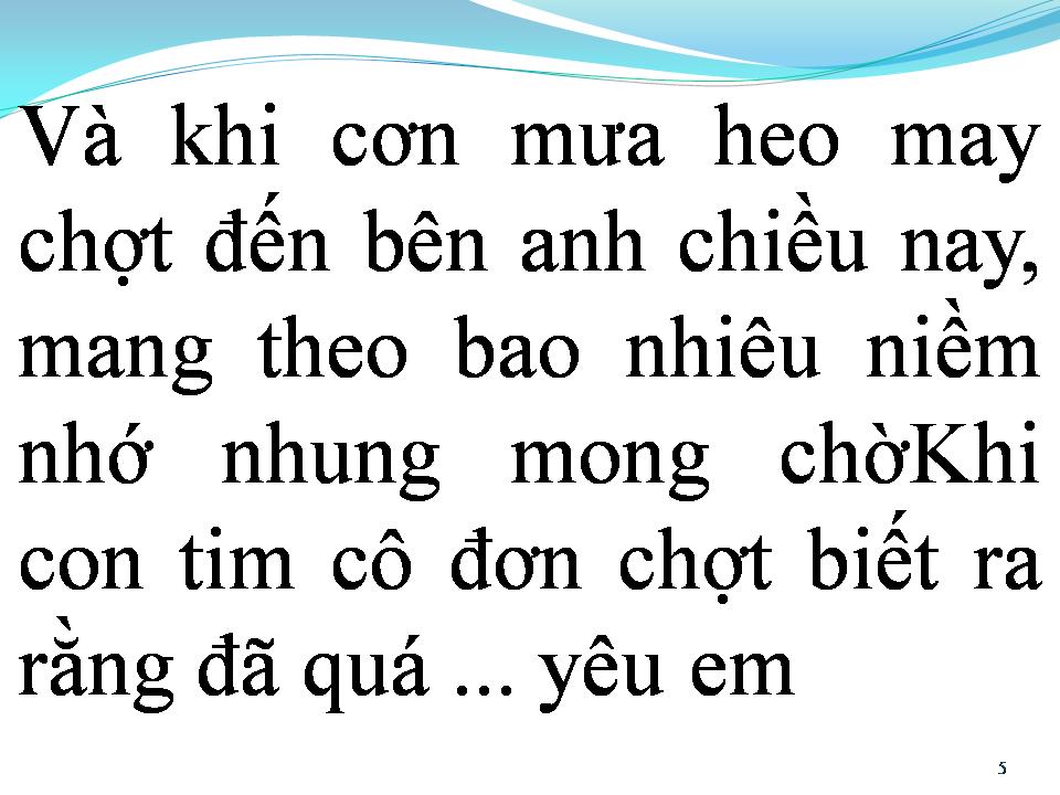 Lời bài hát BÓNG MÂY TÌNH YÊU