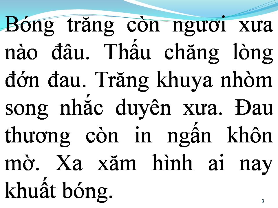 Lời bài hát BÓNG TRĂNG XƯA