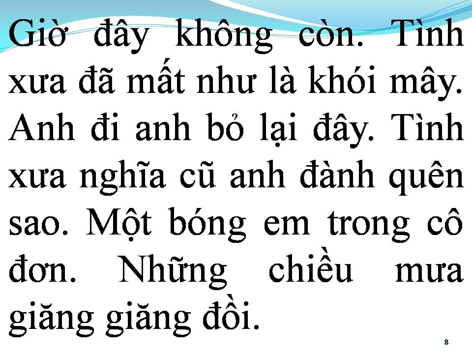 Lời bài hát BỌT MƯA