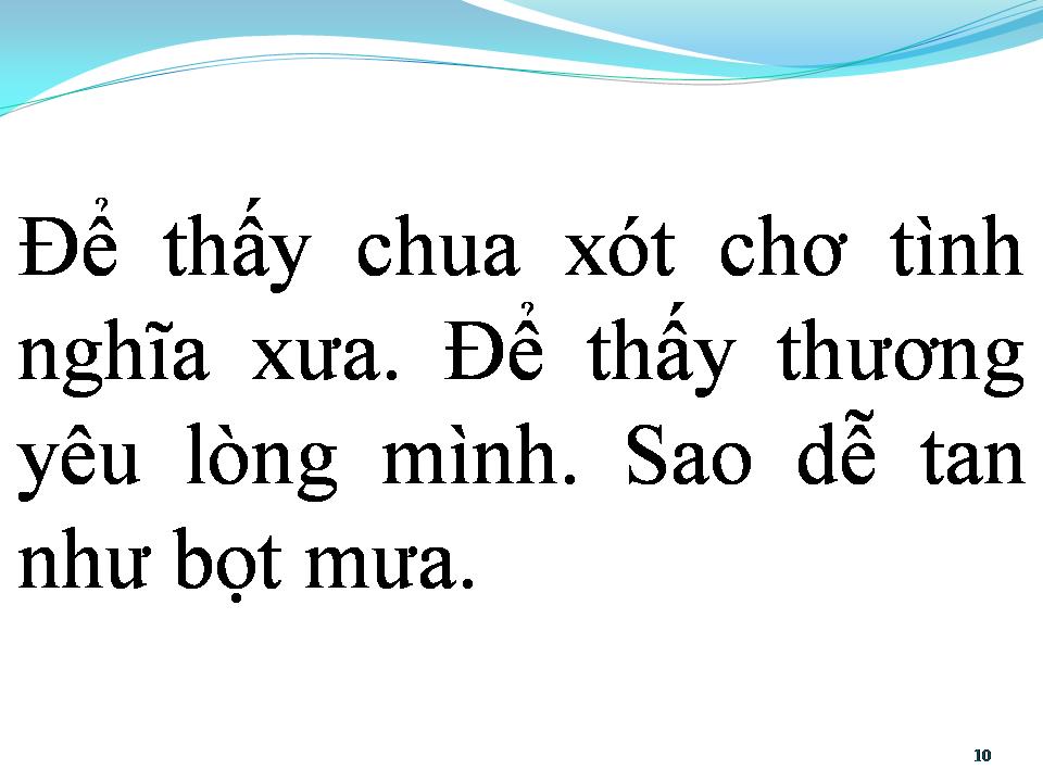 Lời bài hát BỌT MƯA