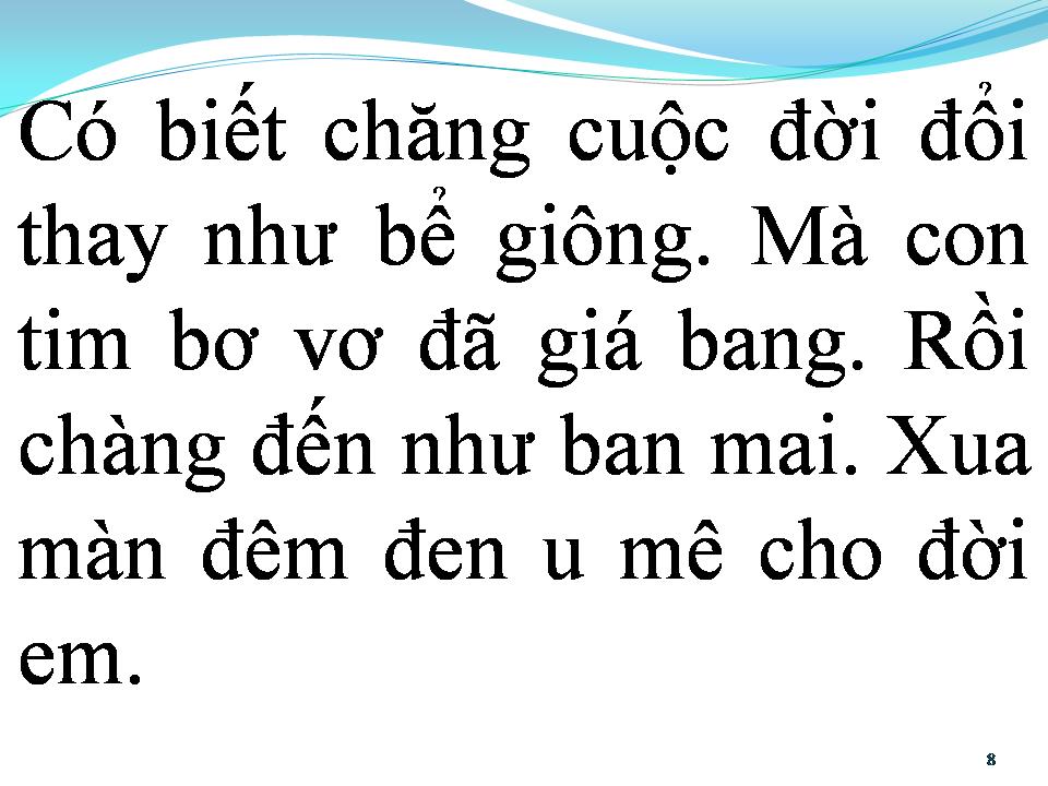 Lời bài hát BỨC TRANH ĐỊNH MỆNH