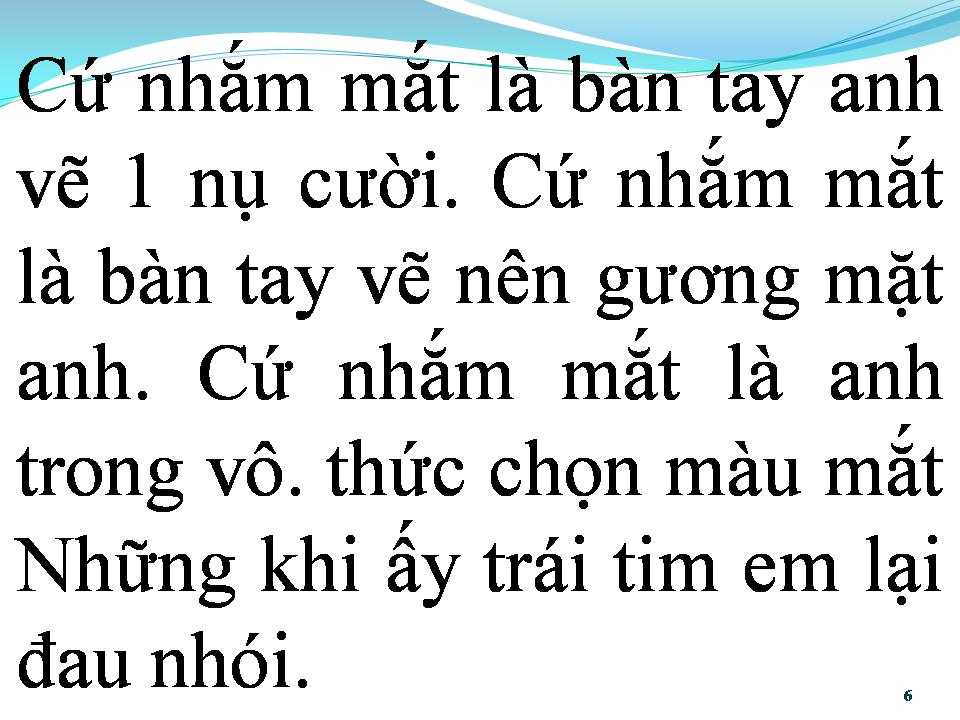 Lời bài hát BỨC TRANH TRONG TIM