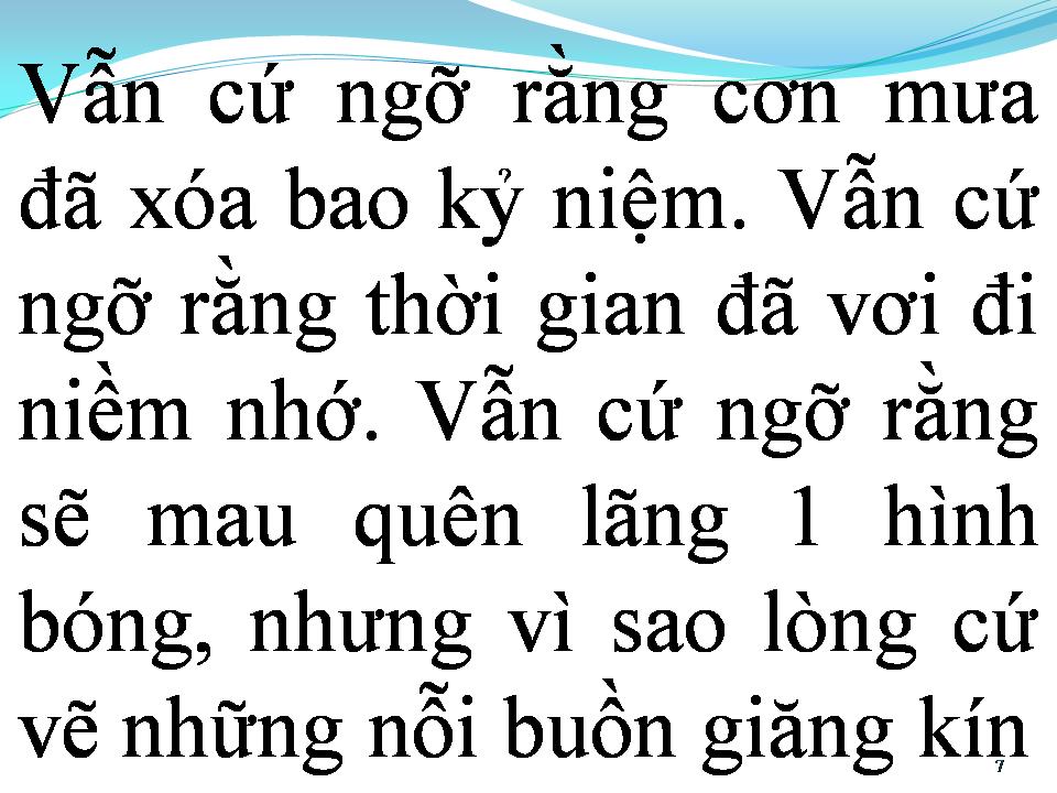 Lời bài hát BỨC TRANH TRONG TIM