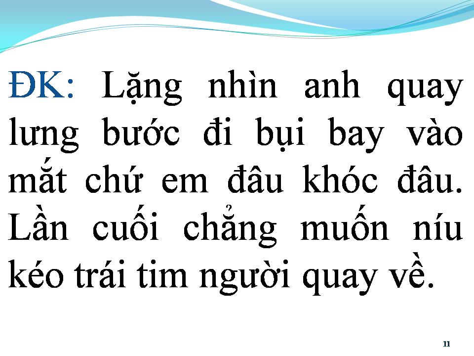 Lời bài hát BỤI BAY VÀO MẮT