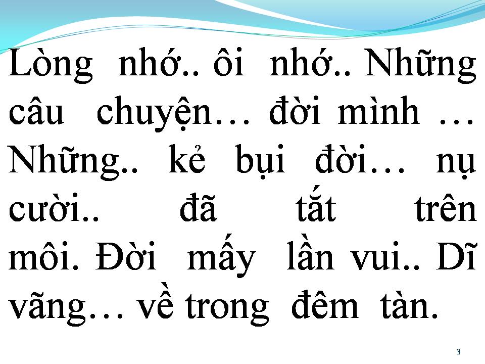 Lời bài hát BỤI ĐỜI