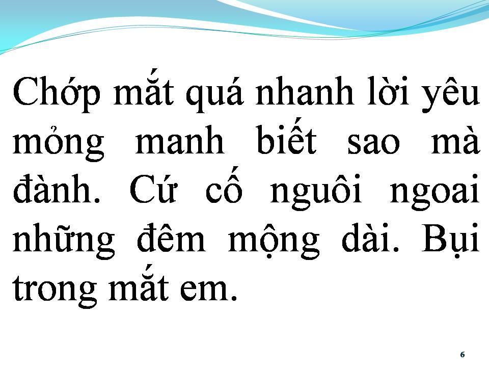Lời bài hát BỤI TRONG MẮT EM