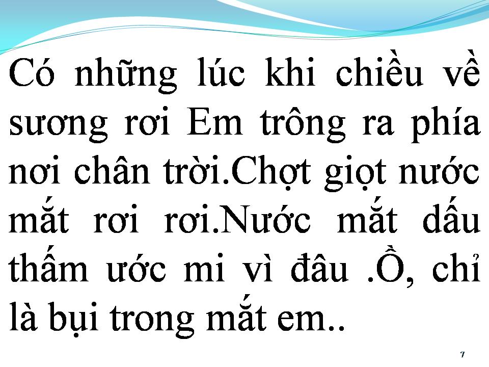 Lời bài hát BỤI TRONG MẮT EM