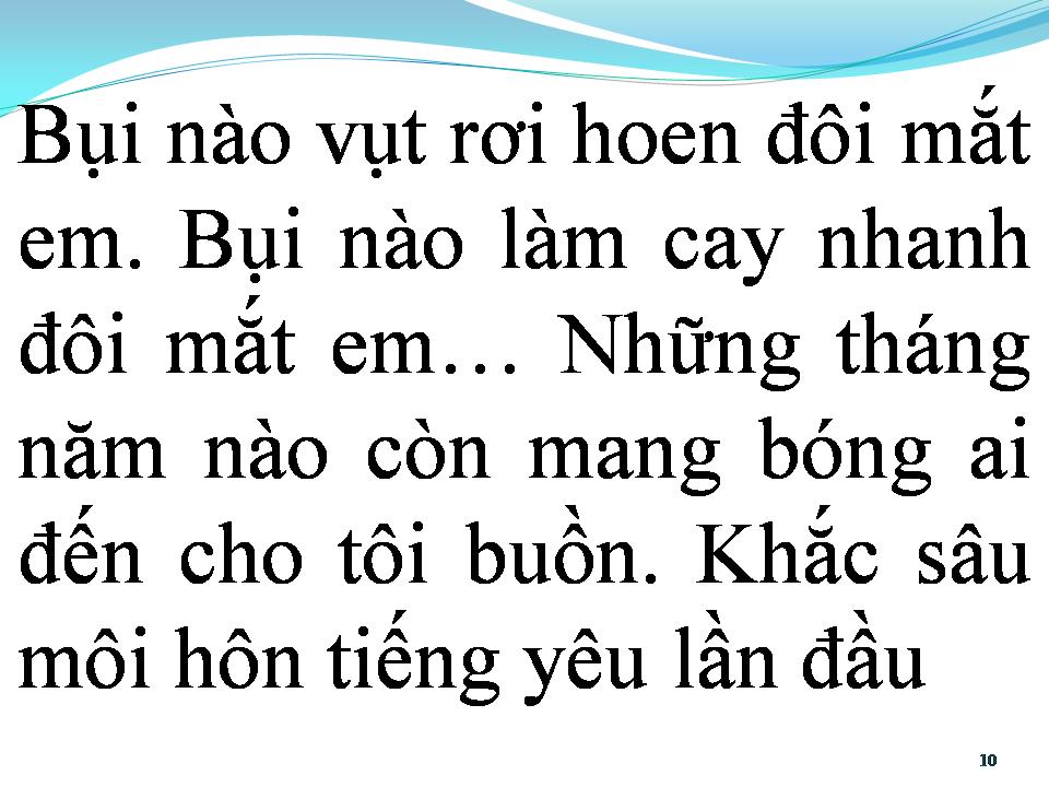 Lời bài hát BỤI TRONG MẮT EM