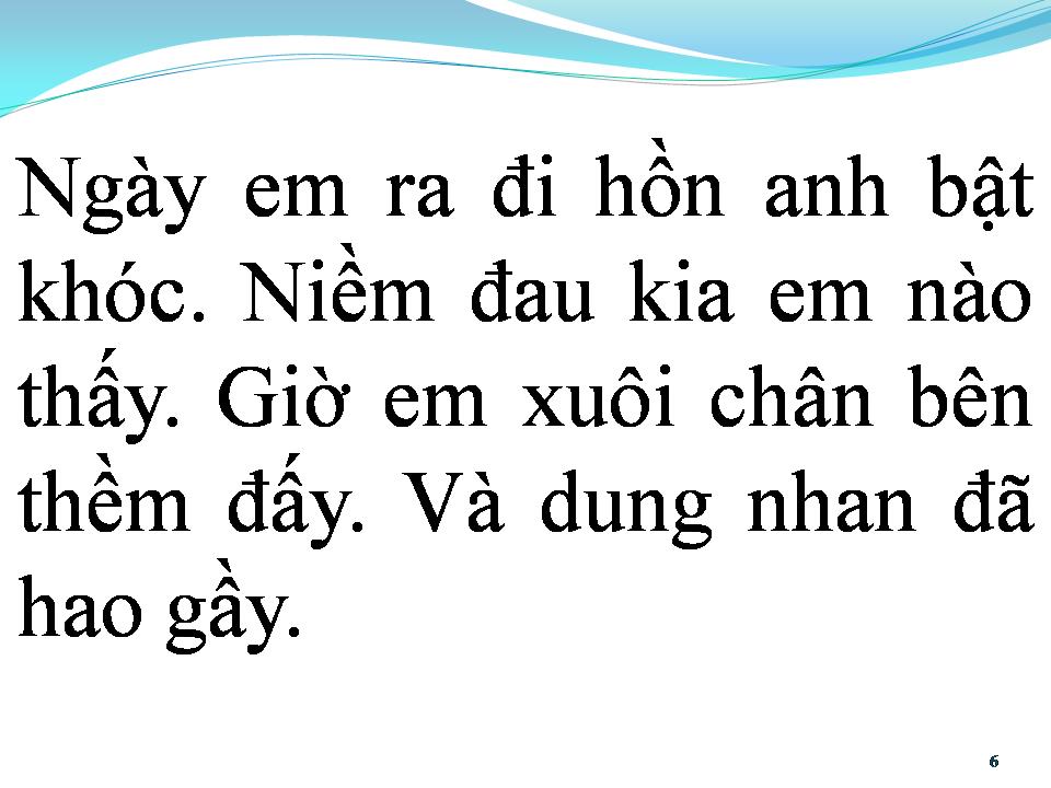 Lời bài hát BƯỚC CHÂN BÊN THỀM