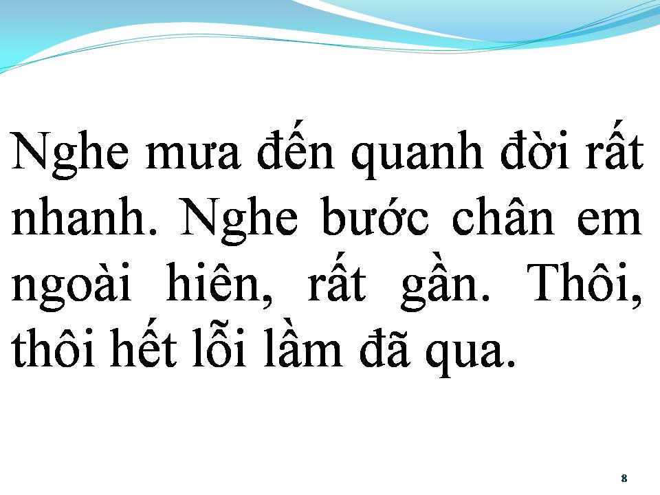 Lời bài hát BƯỚC CHÂN TRONG MƯA