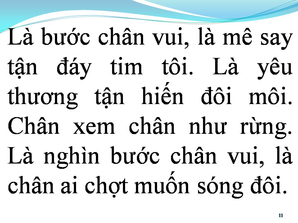 Lời bài hát BƯỚC CHÂN VUI