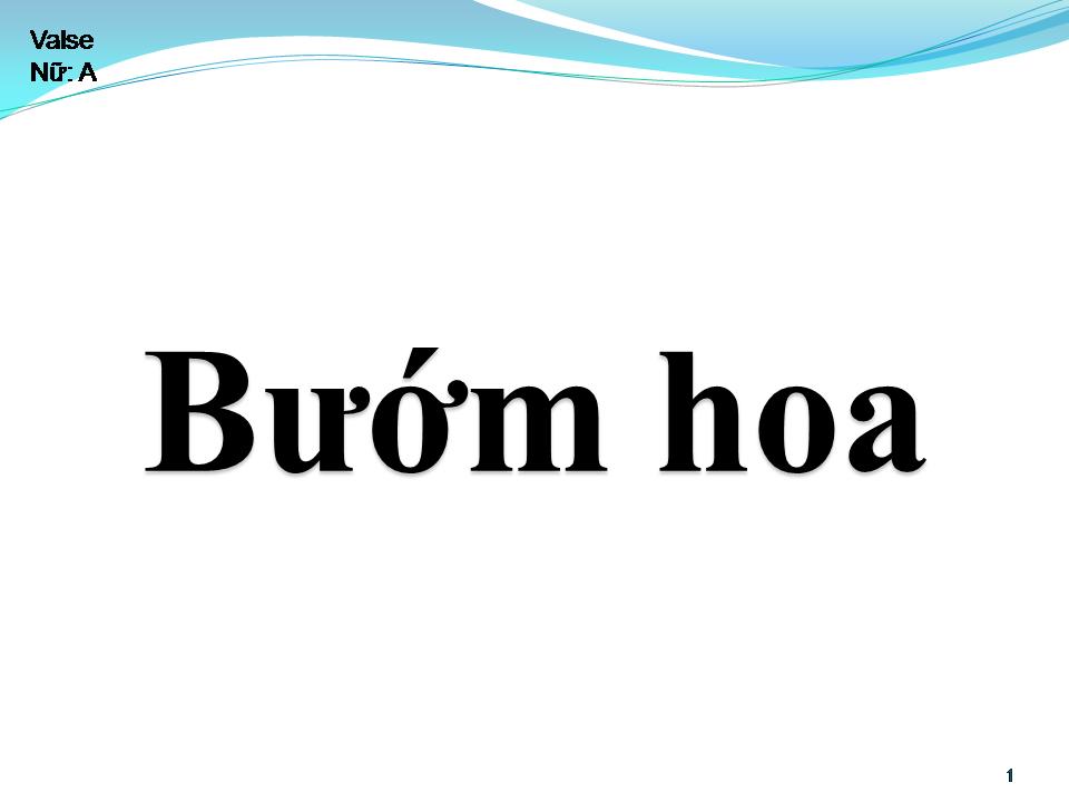 Lời bài hát BƯỚM HOA