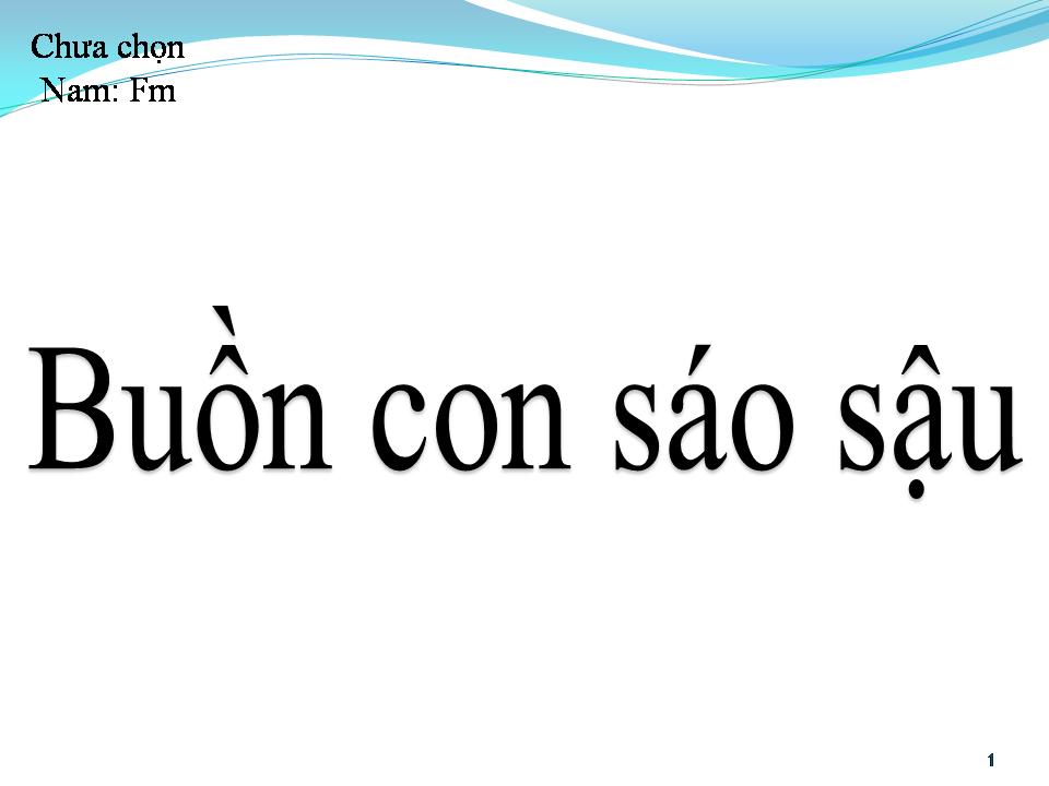 Lời bài hát BUỒN CON SÁO SẬU