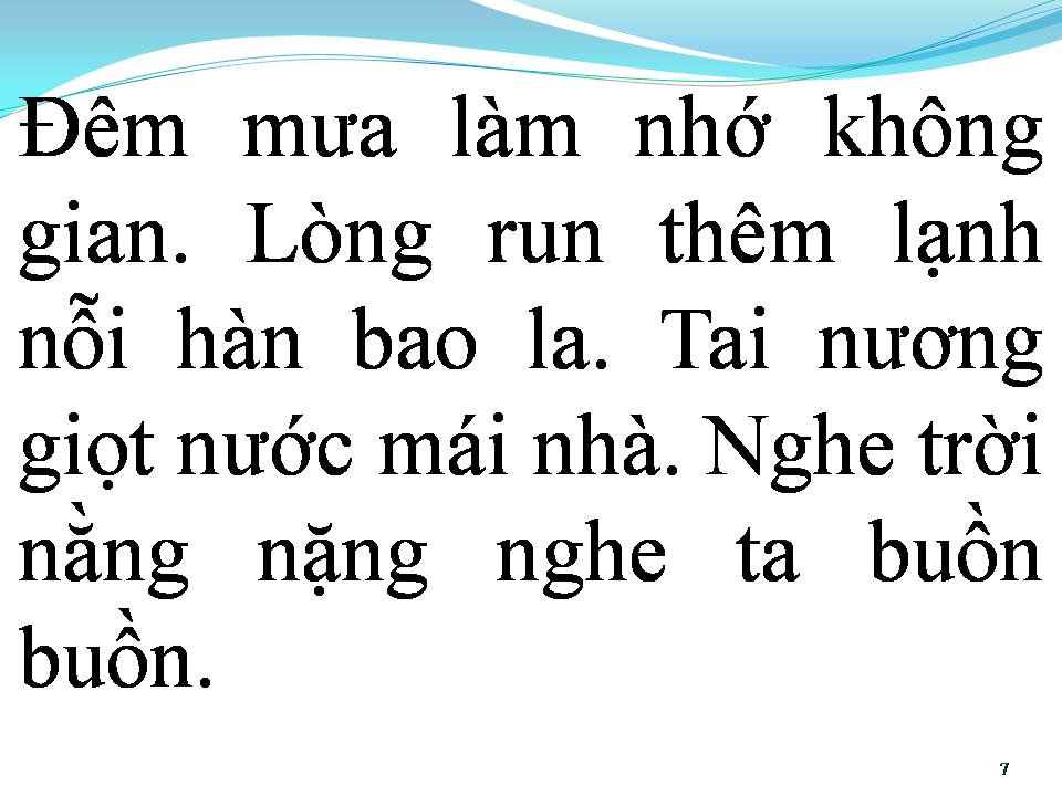 Lời bài hát BUỒN ĐÊM MƯA