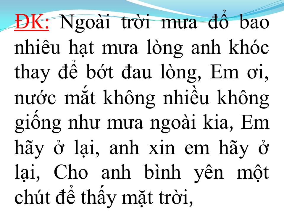 Lời bài hát BUỒN KHÔNG EM