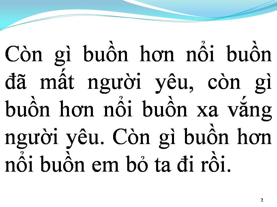 Lời bài hát BUỒN NÀO HƠN