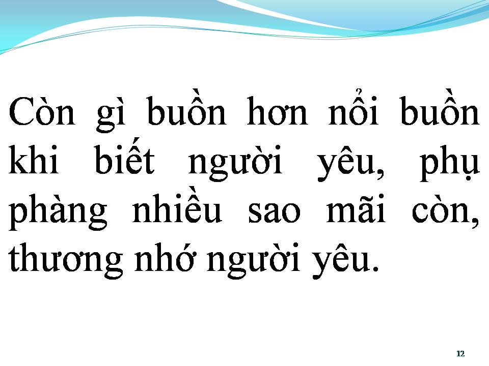 Lời bài hát BUỒN NÀO HƠN