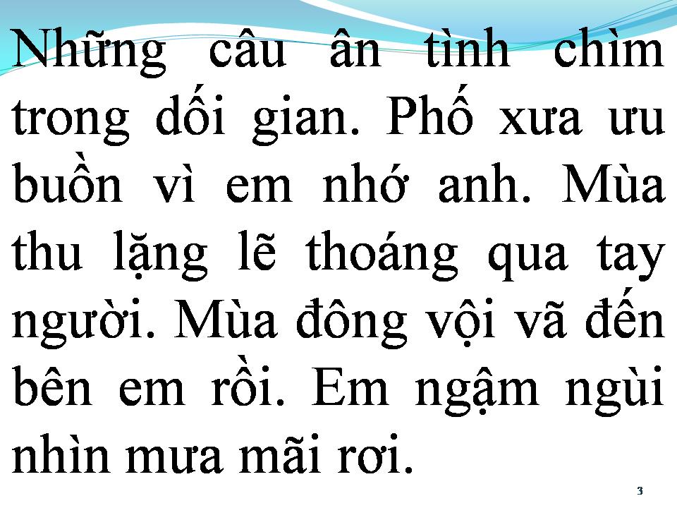 Lời bài hát BUỒN NHƯ THÔNG XANH