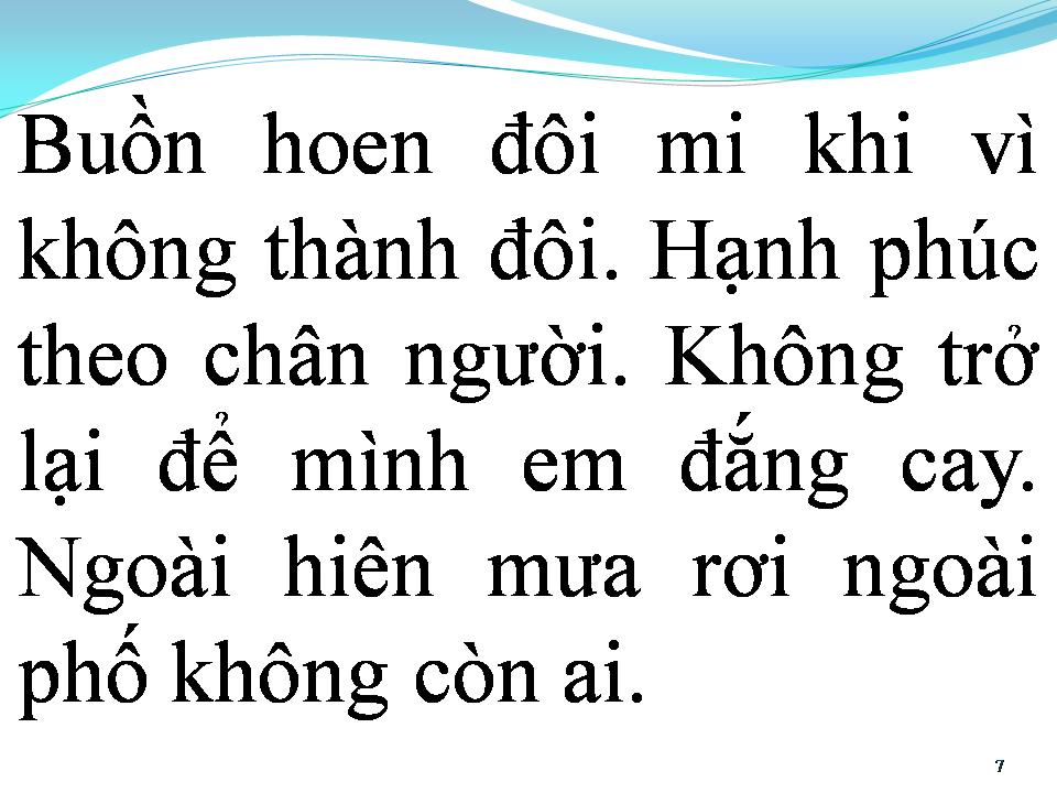 Lời bài hát BUỒN NHƯ THÔNG XANH
