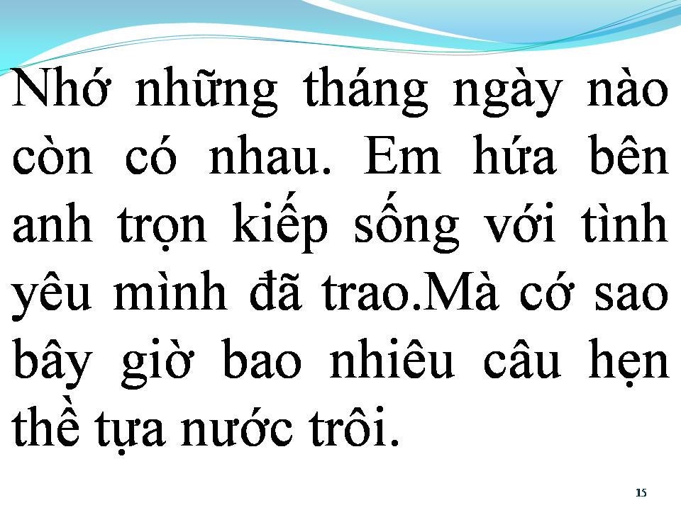 Lời bài hát BUỒN ƠI KHI NÀO NGUÔI