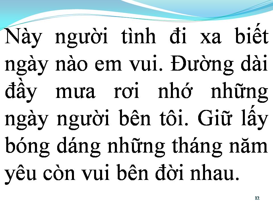 Lời bài hát BUỒN ƠI NGỦ YÊN