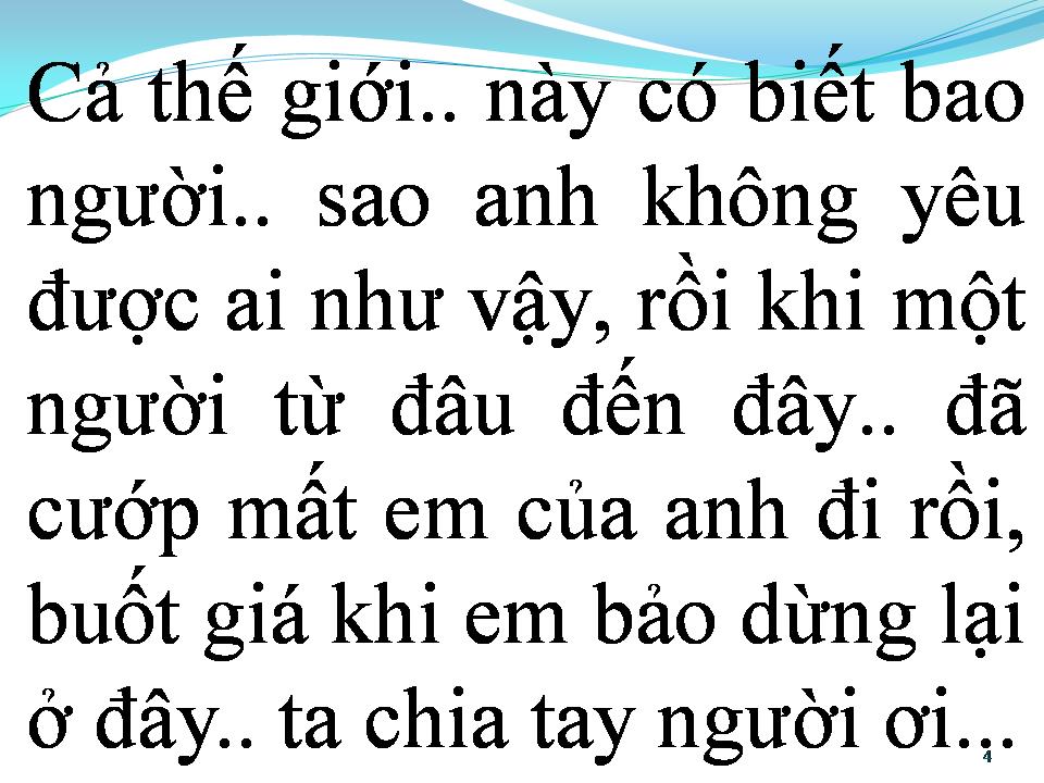 Lời bài hát BUÔNG TAY LÀ CÁCH ANH CHỌN