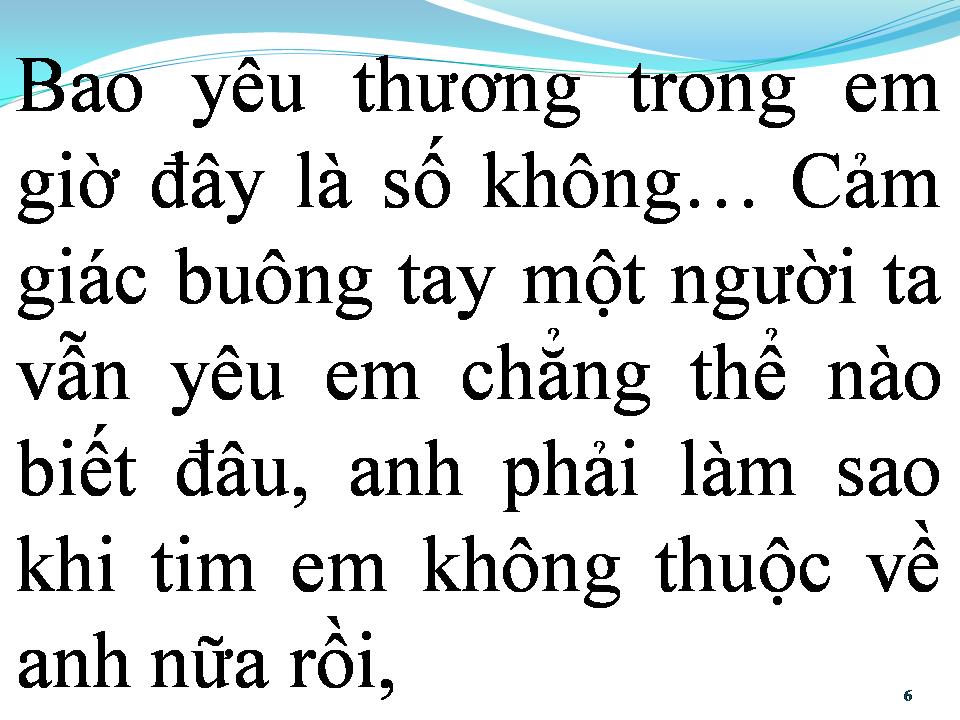 Lời bài hát BUÔNG TAY LÀ CÁCH ANH CHỌN