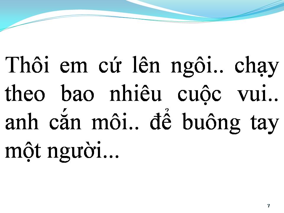 Lời bài hát BUÔNG TAY LÀ CÁCH ANH CHỌN