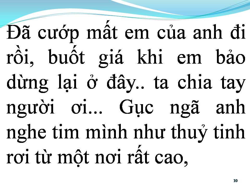 Lời bài hát BUÔNG TAY LÀ CÁCH ANH CHỌN