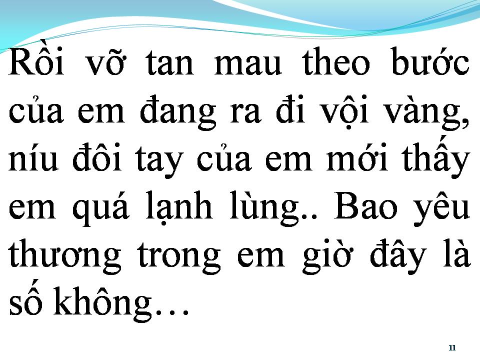 Lời bài hát BUÔNG TAY LÀ CÁCH ANH CHỌN