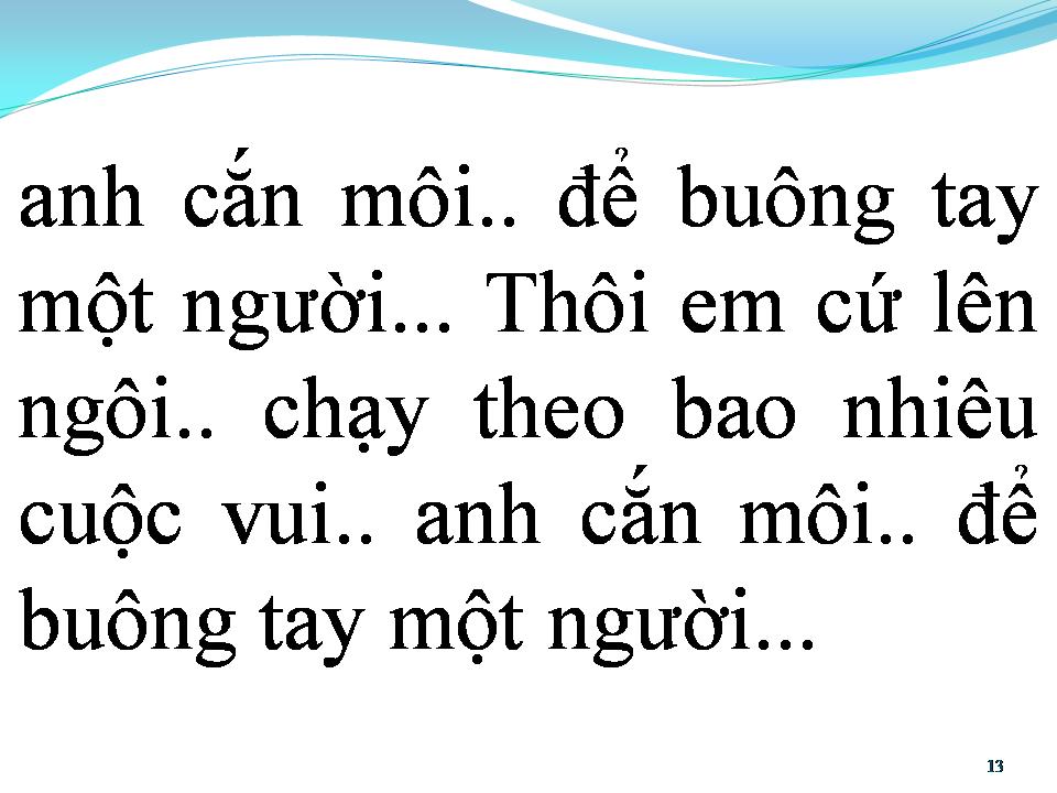 Lời bài hát BUÔNG TAY LÀ CÁCH ANH CHỌN