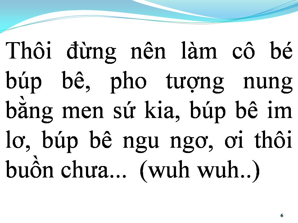Lời bài hát BÚP BÊ BẰNG SỨ