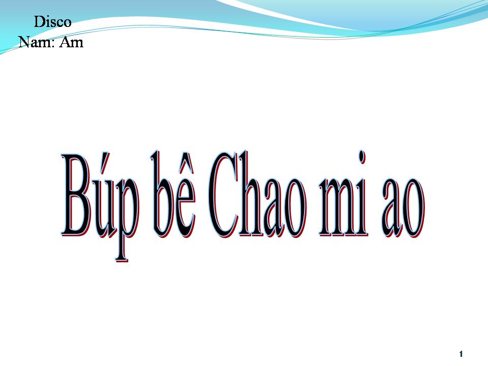 Lời bài hát BÚP BÊ CHAO MI AO