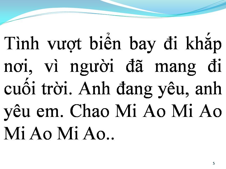 Lời bài hát BÚP BÊ CHAO MI AO