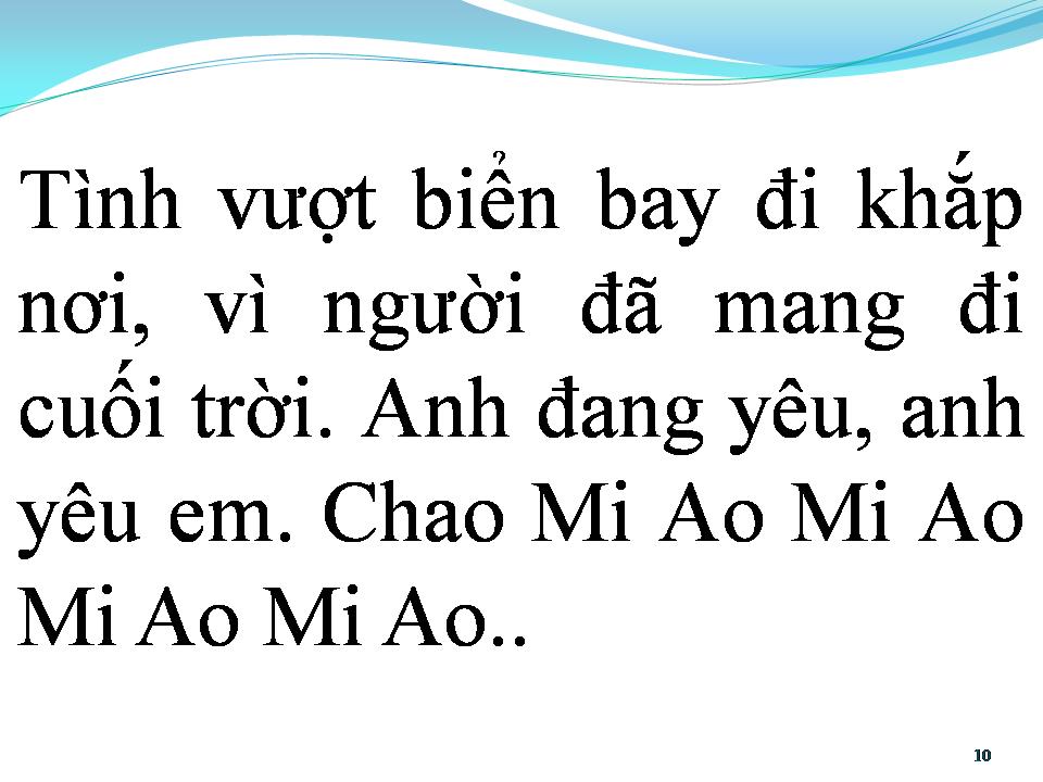 Lời bài hát BÚP BÊ CHAO MI AO