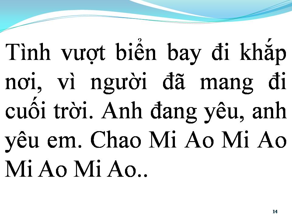 Lời bài hát BÚP BÊ CHAO MI AO