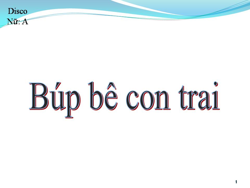 Lời bài hát BÚP BÊ CON TRAI