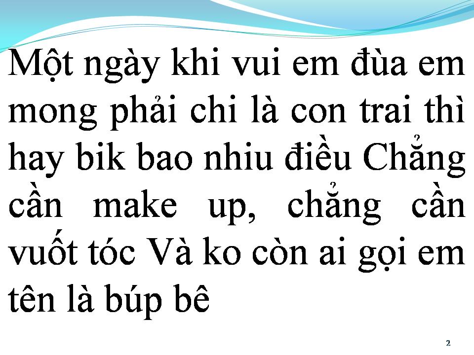 Lời bài hát BÚP BÊ CON TRAI