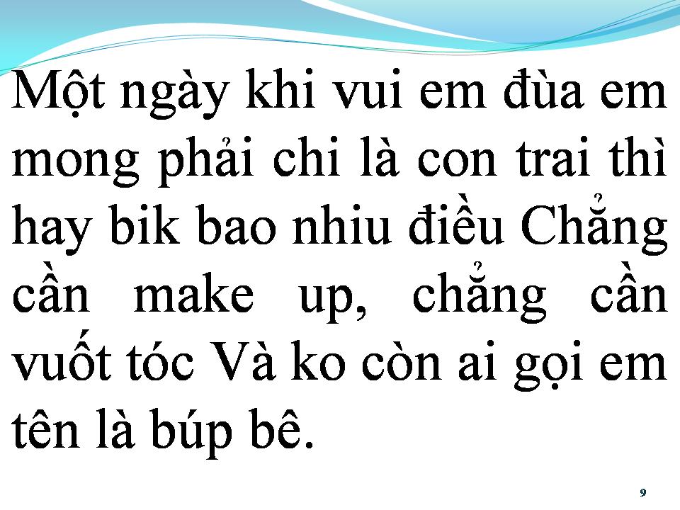 Lời bài hát BÚP BÊ CON TRAI