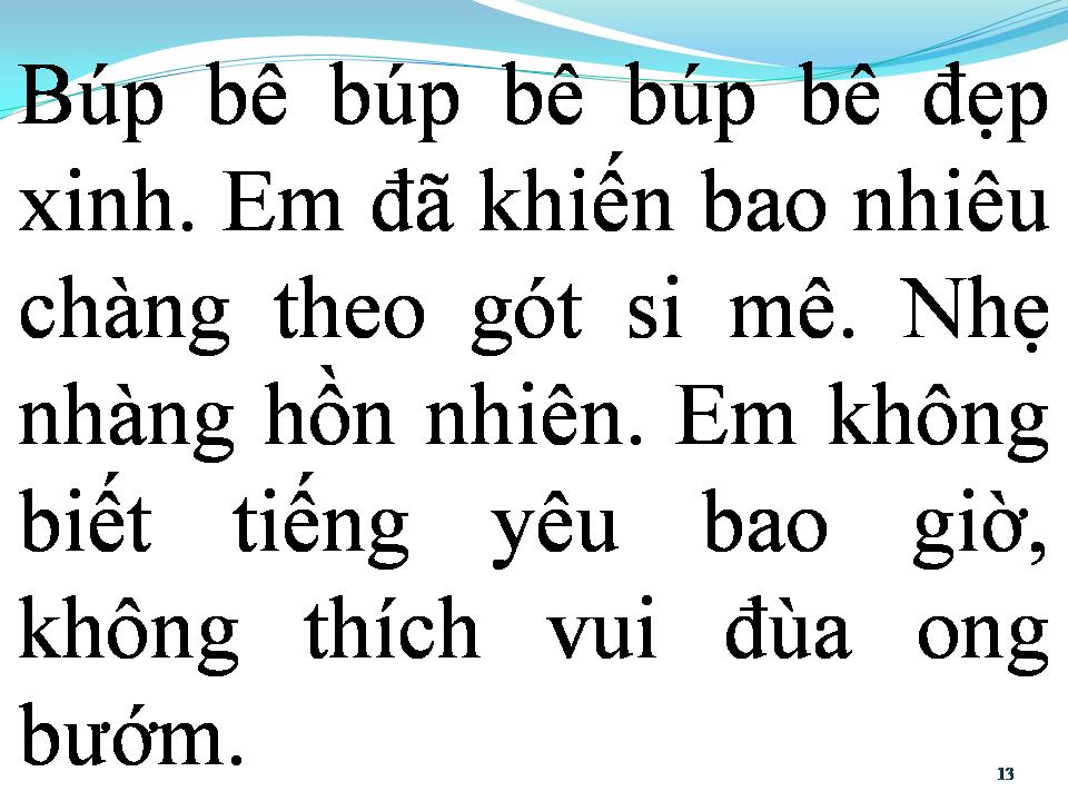 Lời bài hát BÚP BÊ ĐẸP XINH
