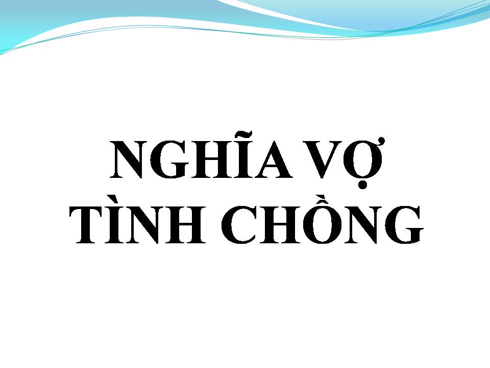 Lời bài hát NGHĨA VỢ TÌNH CHỒNG