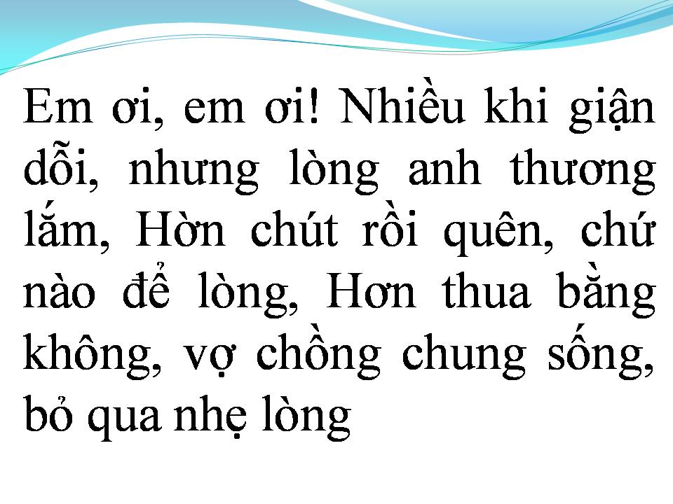 Lời bài hát NGHĨA VỢ TÌNH CHỒNG