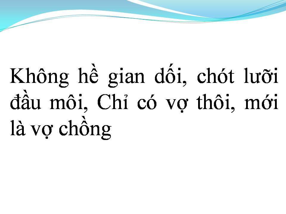 Lời bài hát NGHĨA VỢ TÌNH CHỒNG