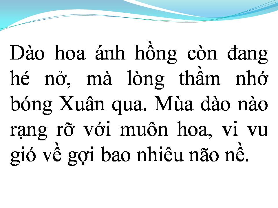 Lời bài hát HOA ĐÀO NĂM TRƯỚC
