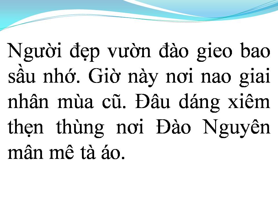 Lời bài hát HOA ĐÀO NĂM TRƯỚC