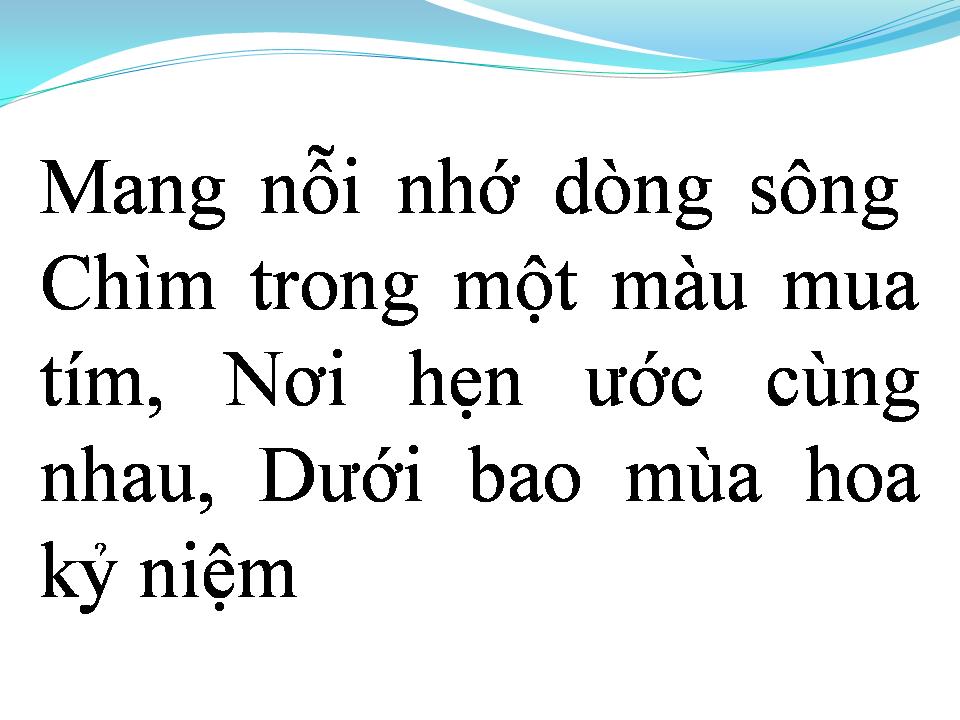 Lời bài hát BÔNG MUA TÍM